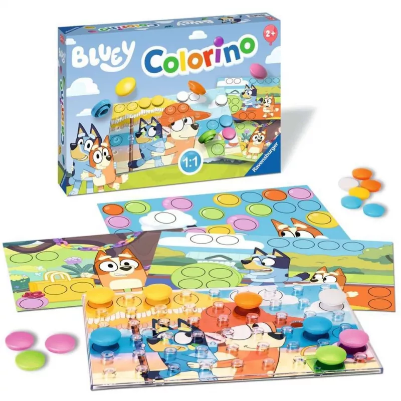 Bluey Colorino, jogo educativo