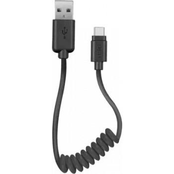 SBS TECABLETYPCSK - cabo USB - USB (macho) para USB-C de 24 pinos (macho) - 50 cm - enrolado (TECABLETYPCSK)