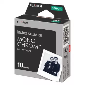 Filme instantâneo Fujifilm Instax Square 10 folhas Monocromático