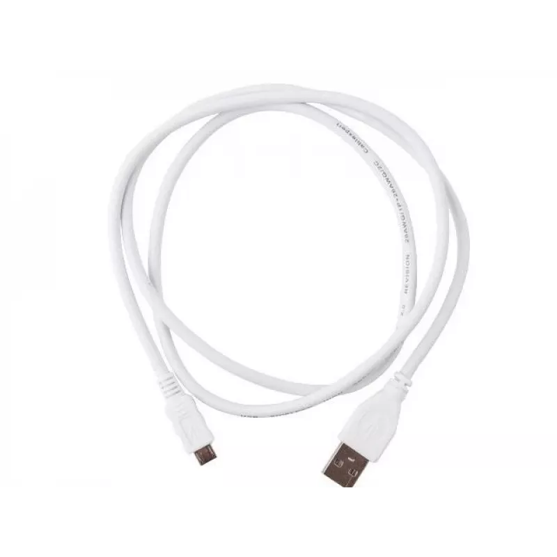 Gembird Cablexpert – cabo USB – Micro-USB Type-B (macho) para USB (macho) – 1 m – moldado – branco (CCP-MUSB2-AMBM-W-1M)