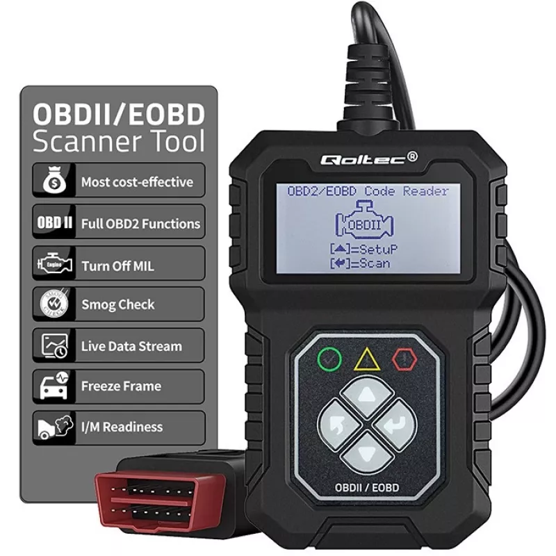 Testador de diagnóstico OBDII QOLTEC ProLine (modelo 50684)