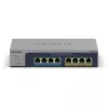 NETGEAR MS108TUP Não gerido L2 2.5G Ethernet (100/1000/2500) Power over Ethernet (PoE) cinzento