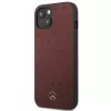 Mercedes MEHCP13SPSQRE iPhone 13 mini 5,4 vermelho/vermelho capa rígida couro padrão estrela