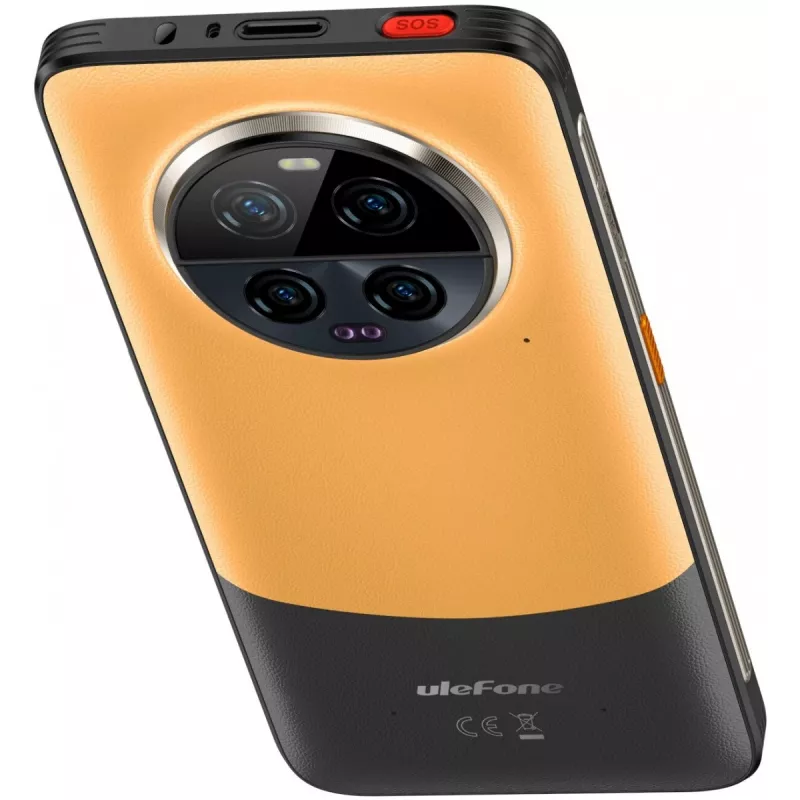 Smartphone robusto UleFone Armor 23 Ultra 5G – 12 GB RAM, 512 GB de armazenamento, laranja