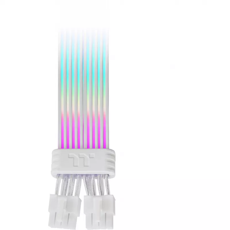 Thermaltake Tt Mod ARGB Snow Cable, 8 pinos, 300 mm, branco