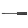 Hub USB-C, 4 portas 2x USB-A, 2x USB-C, preto