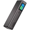 Canyon OnPower 230 TFT bateria externa, 20000 mAh, PD 130 W, 2x USB-C + USB-A, caixa metálica, cinzento escuro
