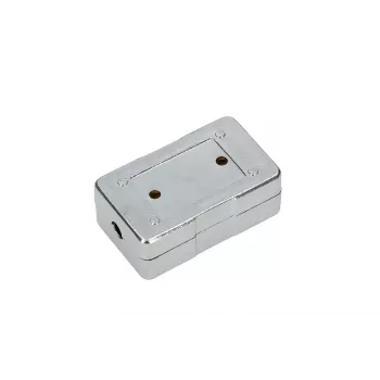 Tomada Extralink CAT6 STP, conector pass-through, prateado