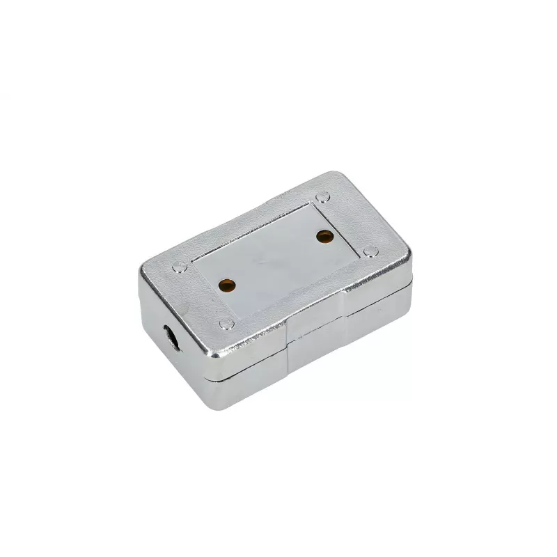 Tomada Extralink CAT6 STP, conector pass-through, prateado