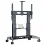 Suporte móvel para TV ONKRON TS2821-B para televisores de 70–110 polegadas, preto, suporte com rodas ajustável em altura