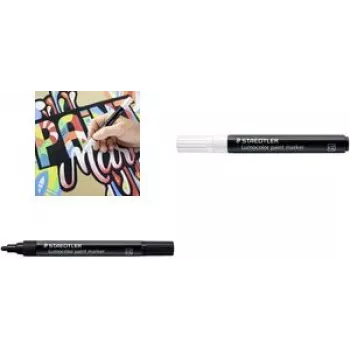 Staedtler Lumocolor marcador branco 1 unid. cor de escrita branco