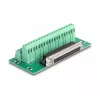 DeLOCK D-Sub 37 pinos conector fêmea para barra de terminais para calha DIN largura 51 mm profundidade 116 mm altura 30 mm
