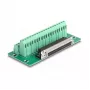 DeLOCK D-Sub 37 pinos conector fêmea para barra de terminais para calha DIN largura 51 mm profundidade 116 mm altura 30 mm