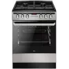 Fogão elétrico-gás AMICA 58468 com 4 bicos, aço inoxidável, classe energética A