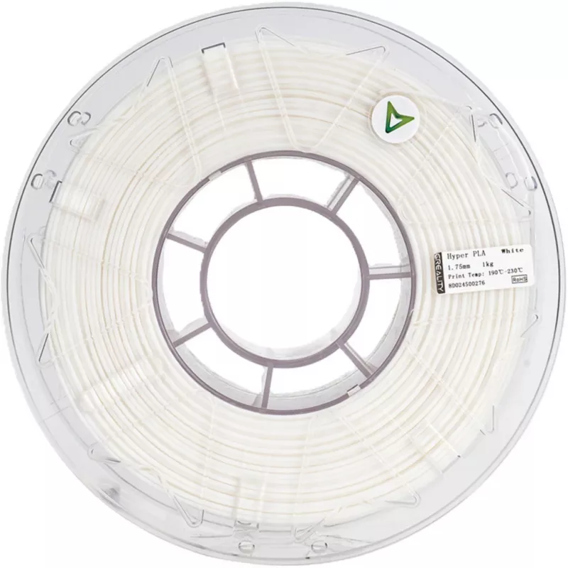 Material de impressão 3D Creality 3D 3301010405 ácido poliláctico PLA branco 1 kg