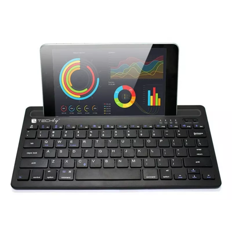 Techly ICTBK102U Teclado Universal Bluetooth QWERTY Inglês Preto