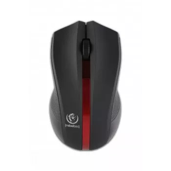 Rato ótico sem fios Rebeltec GALAXY preto/vermelho interface