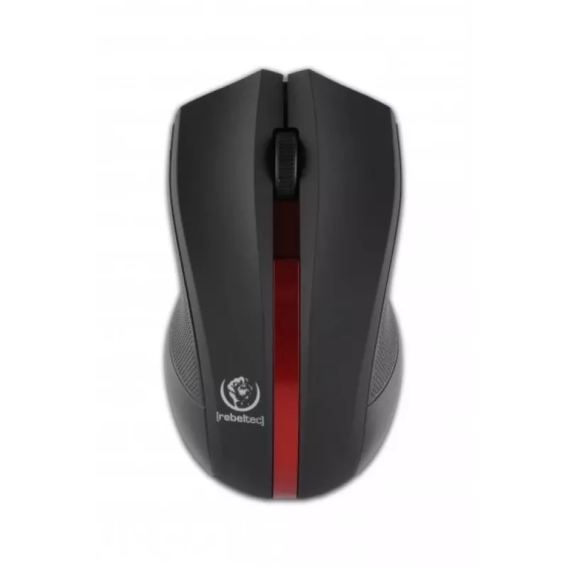 Rato ótico sem fios Rebeltec GALAXY preto/vermelho interface