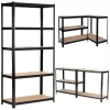Extralink Estante metálico 180x90x40 preto