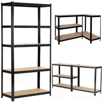 Extralink Estante metálico 180x90x40 preto