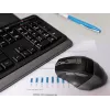 A4Tech FStyler FG1035 conjunto de teclado e rato sem fios, 2,4G, cinzento