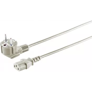Cabo de alimentação S/CONN 60006 preto 1,8 m CEE 7/7 conector fêmea C13