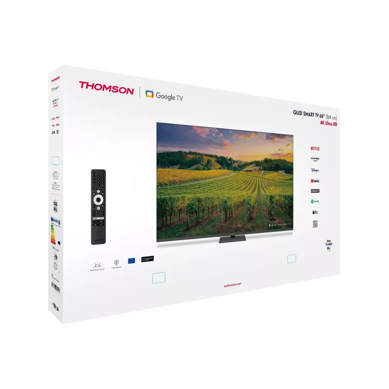 THOMSON 65QG5C14 65 4K Ultra HD TV QLED plano
