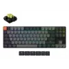 Teclado mecânico 80% Keychron K1X-B4 — USB + Bluetooth, QWERTY Inglês, 87 teclas, retroiluminação RGB, cinzento