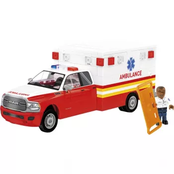 Brinquedo de construção Cobi RAM 3500 Ambulance modelo 24609 conjunto de blocos