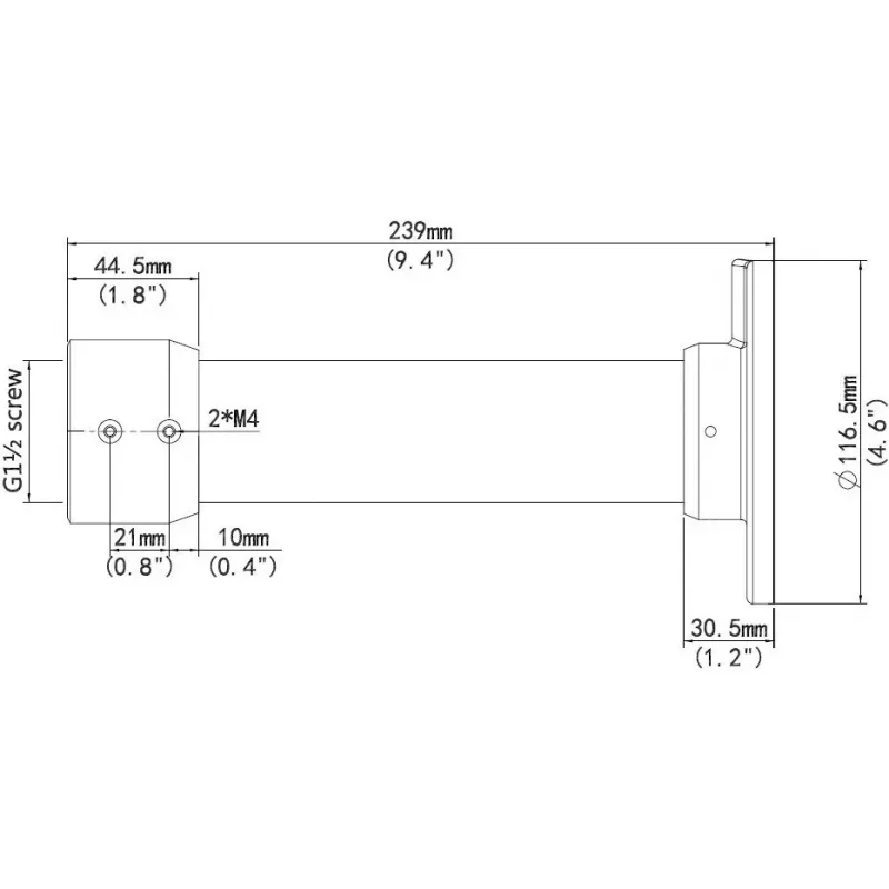 Suporte de suspensão ALLNET ALL-CAM2498-LEP para montagem no teto