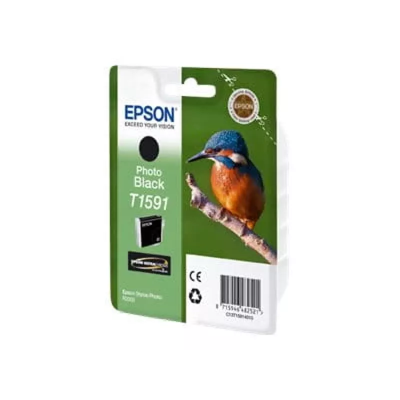 Cartucho EPSON tinta foto preto T1591 1 x 17 ml Ultrachrome Hi-Gloss2