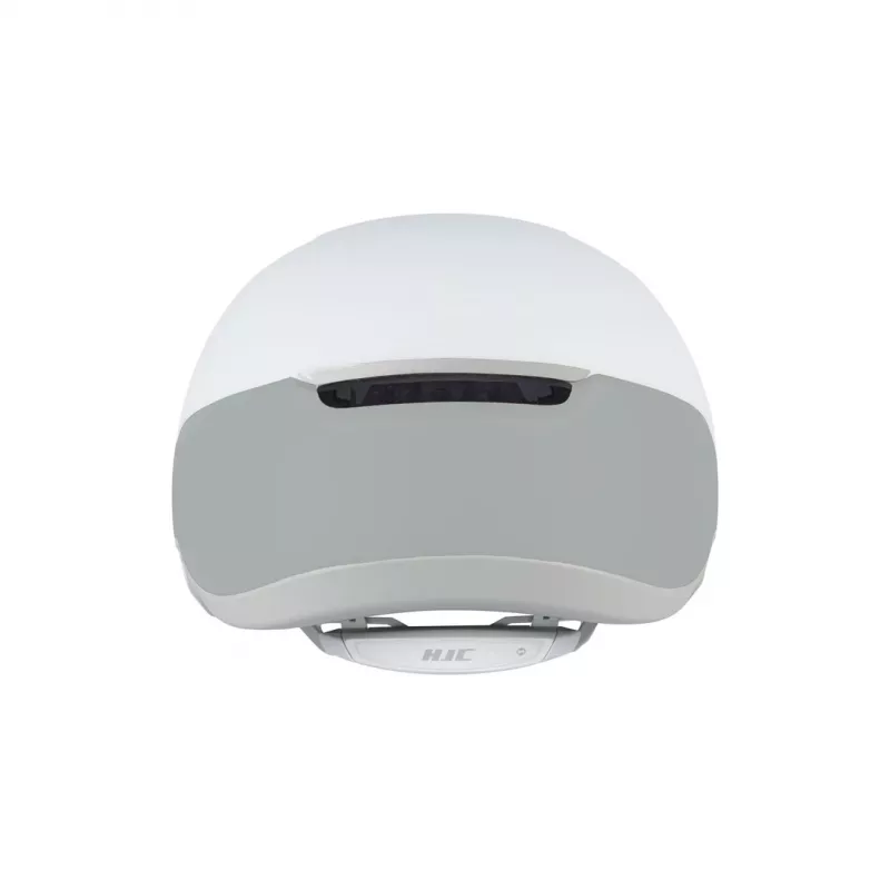 Capacete de bicicleta HJC CALIDO branco/prateado, tamanho M (55–59 cm), In-Mold, 4 aberturas de ventilação, sistema SELFIT, 280 g