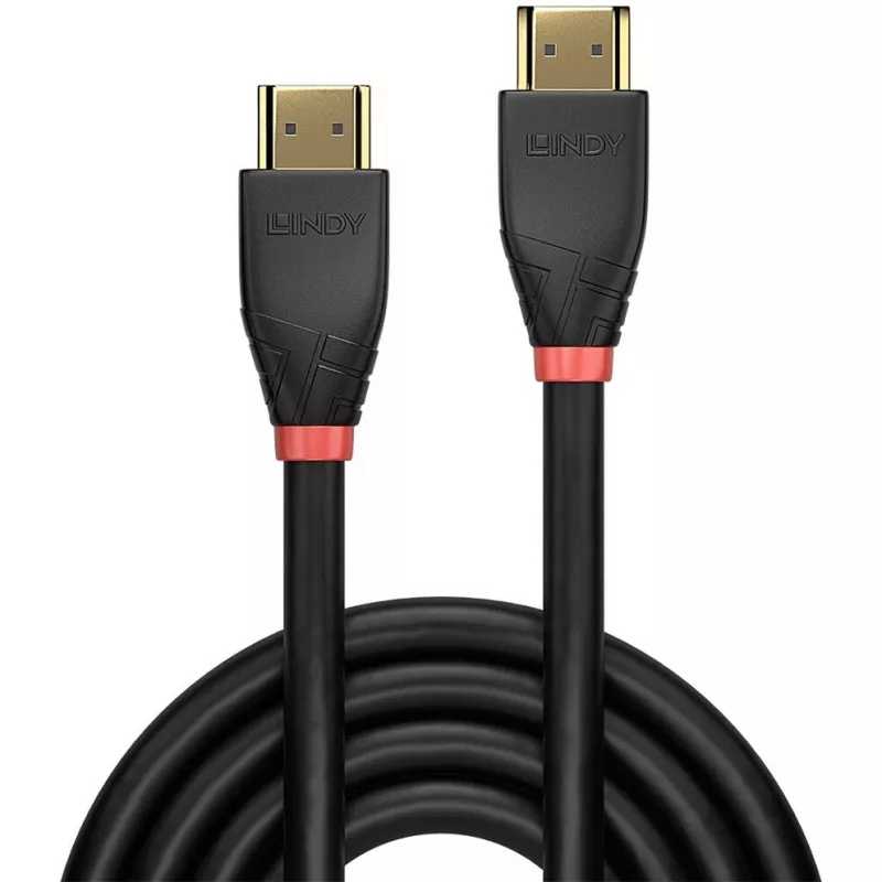 Cabo HDMI ativo Lindy 7.5m 4K60, 7,5 m, HDMI tipo A (standard), HDMI tipo A (standard), 18 Gbit/s, Audio Return Channel (ARC), preto