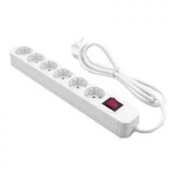 MRCS206 MEDIAR EXTENSION SOCKE Régua de tomadas 6 vias com interruptor (MRCS206)
