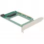 Delock - controlador de armazenamento - 2.5 (6,4 cm) - U.2 NVMe / SATA 6Gb/s - 600MBps - PCIe 4,0 x16 (90051)