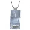 Ficha RJ45 blindada EQUIP Cat 8.1, ficha, prateado, 50 unid., 11,7×22,5 mm, 3,7 g