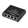 Mini switch Ethernet QOLTEC 52293 1x4 RJ45, splitter de rede não gerido 1 entrada 4 saídas