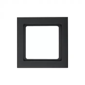 Placa de parede / tampa de interruptor berker 10116096, sem parafusos, plástico, preto, 1 unid.