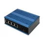 Comutador de rede Digitus 4 portas Fast Ethernet, industrial, não gerido, 1 uplink SFP FE