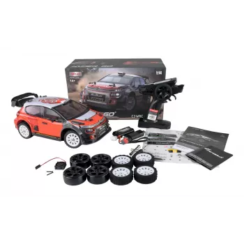 Amewi C3 WRC modelo de carro de rali radiocontrolado (RC) motor elétrico 1:14