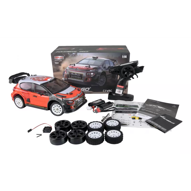 Amewi C3 WRC modelo de carro de rali radiocontrolado (RC) motor elétrico 1:14