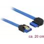 Cabo SATA DeLOCK 84989 0,2 m SATA 7 pinos preto azul