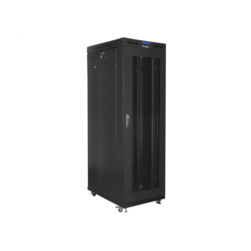 Armário rack Lanberg FF01-8227-23BL 27U armário de chão preto