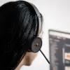 Headset Tellur Voice Pro Wireless auscultador de call center preto TLL411007