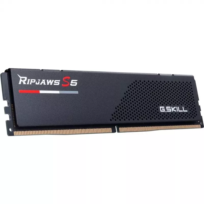 DIMM 32 GB DDR5-6400 (2x 16 GB) Dual-Kit, Memória RAM preta, F5-6400J3239G16GX2-RS5K, Ripjaws S5, INTEL XMP