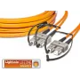 Cabo de patch de fibra ótica duplex plano de alta qualidade Lightwin, MM OM2, SC - SC (LDP-50 SC-SC 3.0 FD)