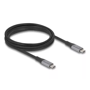 Cabo USB DeLOCK 81192 USB4 Gen 2x2 2m USB-C preto cinzento