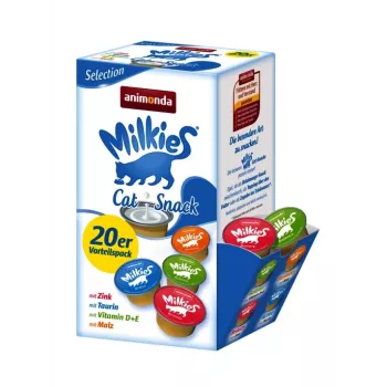 Guloseimas secas para gatos animonda Milkies 15 g — guloseima para gatos adultos, saco de 15 g
