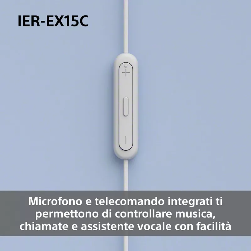 Headset Sony IER-EX15C Com fios In-Ear Chamadas/Música USB Type-C Preto