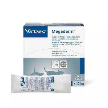 VIRBAC MEGADERM MONO saquetas 4 ml × 28 — suplemento cutâneo para cães e gatos